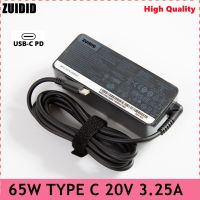 Original 65W ประเภท C 20V 3.25A AC Adapter ชาร์จแล็ปท็อปสำหรับ Lenovo T480 T480s T580 X280 X380 E580 E480 L380 L480แหล่งจ่ายไฟ