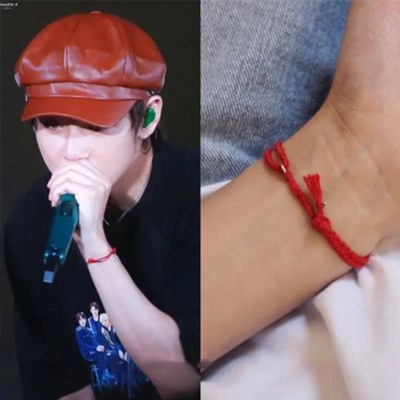 V Same Small Lock Bracelet Kpop Kim Taehyung Jewelry Fashion Korean Style  Hand Rope Chain Vante Accessories Idol Fans Pick Gifts - AliExpress