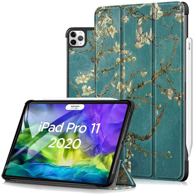 เคส iPad Pro 11 2020,[รองรับการจับคู่และชาร์จ Apple pencil] Auto Wake Sleep Smart Stand Magnetic Tri-Fold flip COVER SLIM FIT ซองหนัง PU สำหรับ iPad Pro 11 นิ้วรุ่นที่ 2020 a2228 a2231