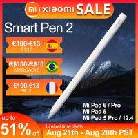 ปากกาสไตลัสดั้งเดิมใหม่2023ปากกา2สำหรับแผ่นรอง5/6แผ่น5 Pro/ 6 Pro ปากกาอัจฉริยะแท็บเล็ตสกรีนช็อต18นาทีชาร์จเต็ม Mi