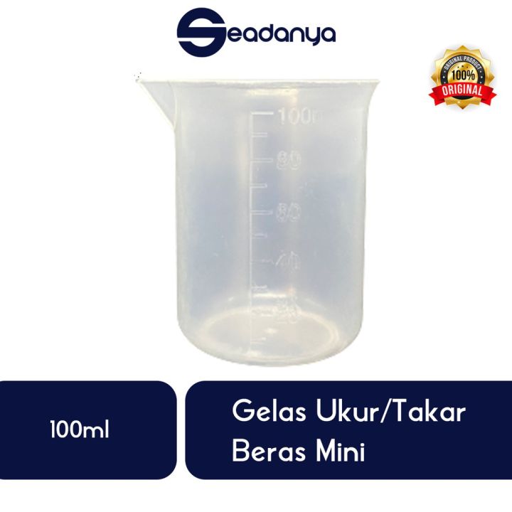 Gelas Ukurgelas Takar Beras 100ml Mini Cup Plastik Measure Takaran Sendok Plastic Measuring 0625