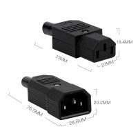 Support wholesale AC character plug three vertical mouth detachable male and female head butt joint electric vehicle charger power plug