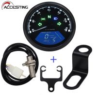 【LZ】 12V Motorcycle Speedometer Tachometer 1-4 Cylinders Motorbike Gauge 12000RMP LCD Digital Indicator Moto Accessories Universal