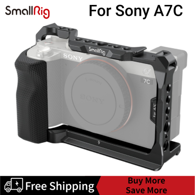 SmallRig Cage กับด้ามจับด้านข้างสำหรับ Sony A7C กล้อง3212