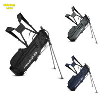 ShiningLove Golf Stand Bag Lightweight Pockets Golf Club Bag With Separate Storage Folding Bracket Adjustable Dual Strap For Men Women