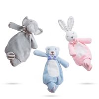 Animal Baby Plush Toys Cartoon Bunny Soothe Appease Towel Newborn Sleeping Toy Soft Stuffed Bear Appease Doll Comforting Blankie