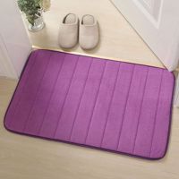 Nonslip Toilet Bath Mat Pad Rug Toilet Floor Washable Coral Fleece Carpet