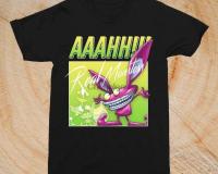 Aaahh!!! Real Monsters Ickis 90s Black Tee All Size S to 3XL A2406