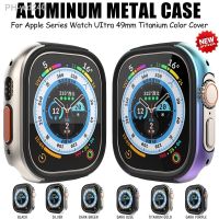 Aluminum Metal Case For Apple Watch Ultra 49mm Bumper Cover iWatch Series Ultra 49mm Waterproof Alloy Matte Screen Protector