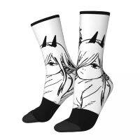 【LZ】▪▬  Inverno quente engraçado feminino denji e power socks homem motosserra mangá diabo anime non-slip tripulação meias