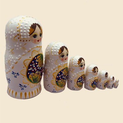Matryoshka Nesting Dolls Educational Toys Nesting Doll Toys Stacking Toys New Year Gift 7 Layers for Home Decorations