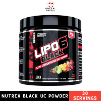 Nutrex Lipo-6 Black UC Powder - 30 servings, Fat loss ลดไขมัน