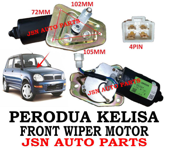 WIPER MOTOR PERODUA KELISA FRONT DEPAN Lazada