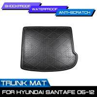 พรมปูพื้นรถยนต์สำหรับ Hyundai SantaFe 2005 2006 2007 2008-2012ด้านหลัง Trunk Anti-Mud Cover