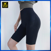 Quần tập legging lửng cạp cao AMIN AM027 siêu nâng mông