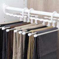 【cw】 Factory Direct Sales Multi-Functional Magic Pants Rack Stainless Steel Five-in-One Pants Rack Five-Layer Storage Collapsible Hanger ！