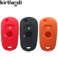 Silicone Key Shell Holder Keychain Case for Opel Astra K Vauxhall Corsa E 2 Button Remote Control Cover Key Car Accessories Skin