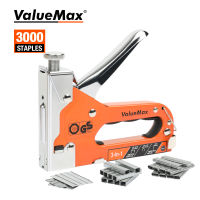 ValueMax 3 In 1เล็บปืน DIY เฟอร์นิเจอร์ก่อสร้างเย็บกระดาษเบาะ Staple ปืนที่มี3000ลวดเย็บกระดาษตกแต่งบ้านช่างไม้เครื่องมือ