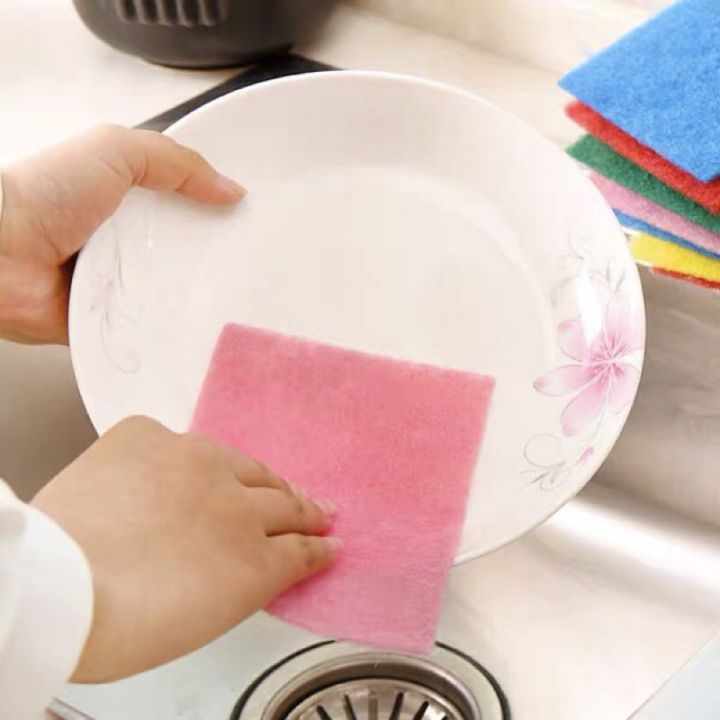 สก๊อตไบรท์ล้างจาน-ฟองน้ำล้างจานหลากสี-คละสีราคาต่อ-1-ชิ้น