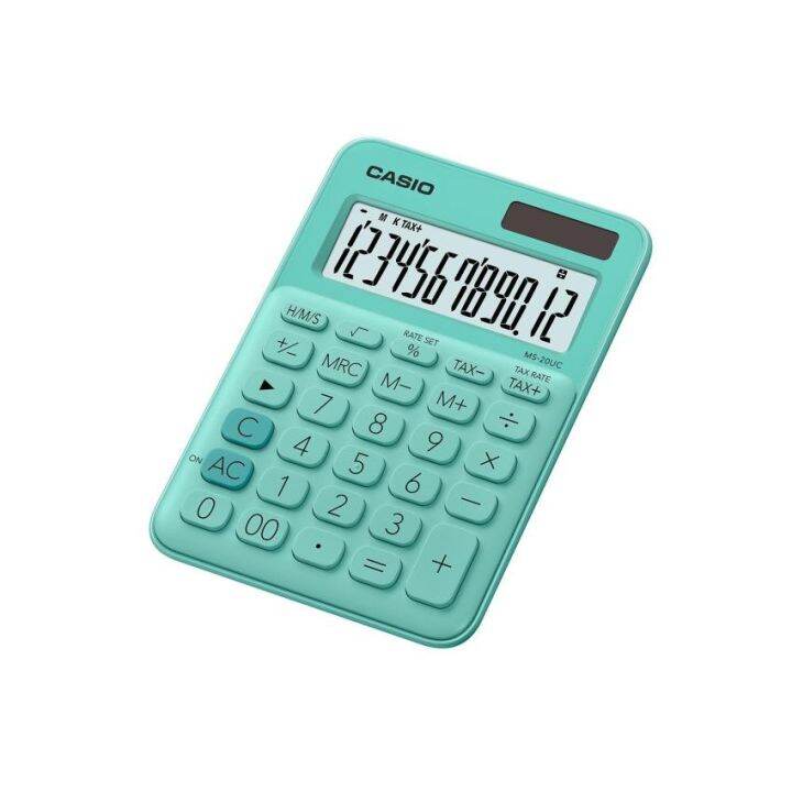 casio-calculator-เครื่องคิดเลข-รุ่น-ms-20uc-gn-สีเขียว-บริการเก็บเงินปลายทาง