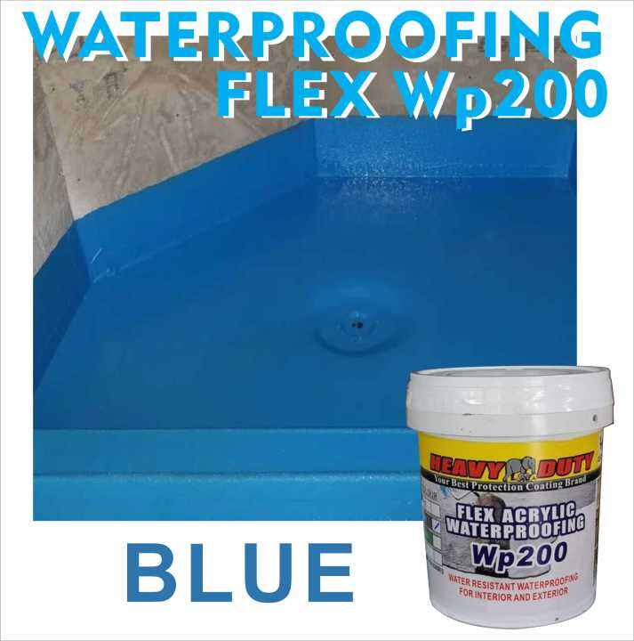 BLUE (1L) 💦 Waterproof Heavy Duty ( wp200 ) Leak Seal Repair Paint