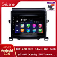 Seicane อุปกรณ์นำทาง GPS วิทยุจอสัมผัส,9นิ้ว Android 10.0 IPS สำหรับปี 2009 2010 2011 2012 2013 2014 Toyota ALPHARD Vellfire ANH20 บลูทูธทีวีดิจิตอล Wifi DVR OBD II กล้องมองหลัง