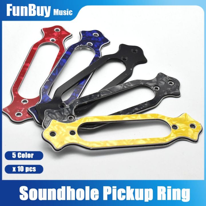 10pcs-single-coil-pickup-changed-into-acoustic-guitar-sound-hole-pickups-support-bracket-cover-single-coil-pickup-ring-plates