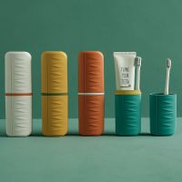 Creative Travel Toothbrush Cup Outdoor Business Trip Mouthwash Storage Cup Plastic Portable Capsule Toothbrush Box Set