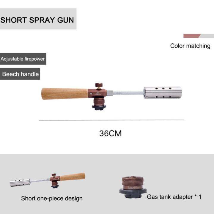 เครื่องพ่นไฟสำหรับกำจัดวัชพืช12000kcal-เครื่องพ่นบาร์บีคิวกลางแจ้งพลังสูงถอดออกได้เครื่องพ่นไฟค่ายด้วยตนเองอุปกรณ์ตั้งแคมป์