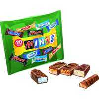 MINIS Mixed chocolate Assorted Mini รวมรสในถุงเดียวกัน 1 ถุง มี 20 ชิ้น น้ำหนัก 400 กรัม BBF.09/05/24