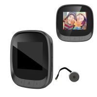◙❒ 2.4 Inch Camera Door Digital Peephole Smart Camera HD Home Visible Intercom Video Doorbell Camera Voice Phone smart cat eye