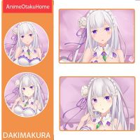 Re-Zero kara Hajimeru Isekai Seikatsu Emilia ปลอกหมอน Otaku Dakimakura โยนหมอนปลอกหมอน