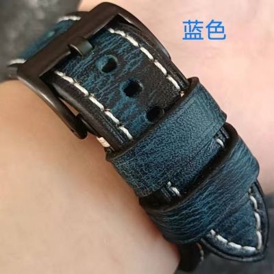 【Hot Sale】 New quick-release hand-rubbed leather strap fashion watch 20 22 24mm