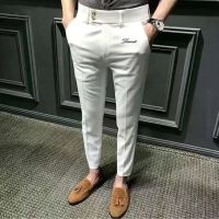 Limited Time Discounts Golf Spring/Summer Ankle Length Pants Mens Korean Version Trend 2023 New Golf Slim Fit Straight Leg Pants