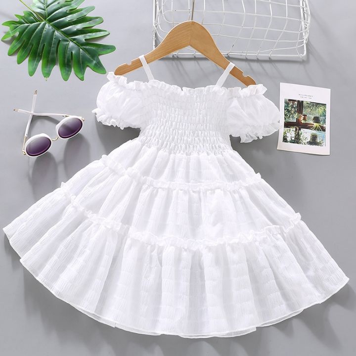 summer-girls-dress-2023-new-style-bud-sleeve-splicing-cake-skirt-for-kid-1-to-8-years-old-fashionable-fashionable-princess-skirt