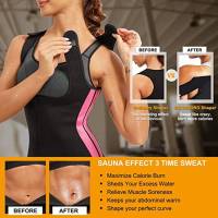 ผู้หญิงเต็มร่างกาย Shapewear Neoprene เหงื่อซาวน่าสูทเอวเทรนเนอร์บอดี้สูท Body S Haper ด้วยสายรัดที่สามารถปรับได้สำหรับการลดน้ำหนัก