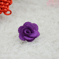 50PiecesLot DIA 3CM Fabric Rose Flower Handmade Flowers Hand DIY Material Roses Wedding Decoration Girl Hair Cloth Accessories