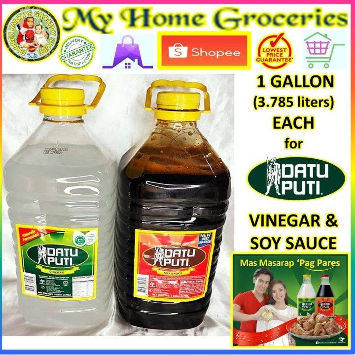 AJDL sellnbnq35 Datu Puti Soy Sauce (Toyo) 3.785 liters x Datu Puti