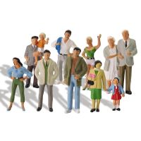 20pcs All Standing O Scale 1:43 Painted Figures Passengers Delicate People Miniature Train Layout P4306