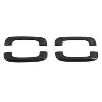 1 Set Door Handle Cover Car Door Handle Accessories Car ABS Carbon Fiber for Dodge Charger 2015-2020