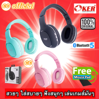 ✅แท้100%OKER Bluetooth BT-1608 หูฟังบลูทูธ ไร้สายWireless Bluetooth Headphone Stereoเสียงสเตอริโอเบสหนัก เสียบการ์ดTF#CC