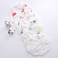 【DT】hot！ Baby Bibs Cotton Gauze Muslin Kids Bandana Feeding Burp Soft Newborn Infant Saliva Boy Accessories