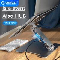 【LZ】✧❁►  Orico ajustável dobrável portátil titular do telefone móvel hub divisor hub USB-A 3.0x4 desktop pc notebook suporte de montagem em altura