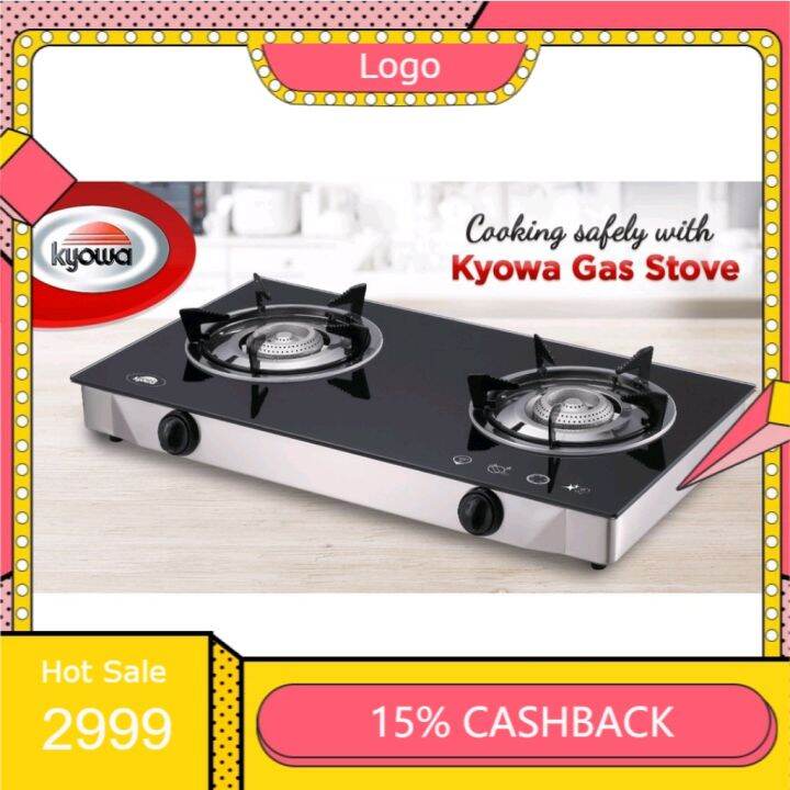 Double Burner Gas Stove Tempered Glass Stove Cooking Tools Top Gas