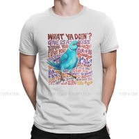 Chatty Ringneck Tshirt Parrot Print Casual T Shirt Men Short Sleeve Special Gift Idea 100% cotton T-shirt