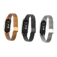 ◐▧☌ correa Stainless Steel Metal Bracelet For OPPO Band Watch Bracelet Strap Buckle Wristband For OPPO Smart Band