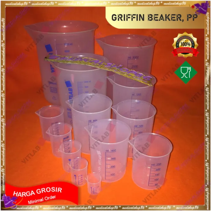 Griffin Beaker Beaker Plastik Pp Vitlab Lazada Indonesia 2119