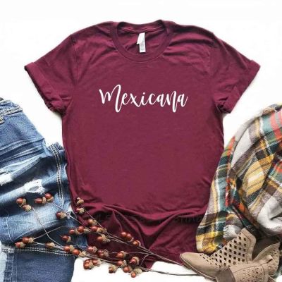Mexicana Latina Print Women Tshirts No Fade Premium Casual Funny T Shirt For Lady Woman T-Shirts Graphic Top Tee Customize