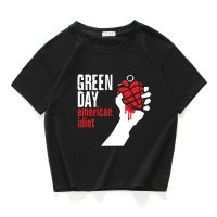 Famous Band Green Day Cotton Tshirt Tshirt Allmatch Crops Loose Gildan