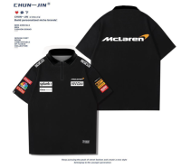 New Formula One Mclaren Team Racing Car Male Summer F1 polo T-Shirts 3D Print Sports Casual Large Size Round Collar  05